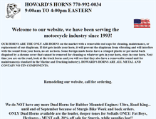 Tablet Screenshot of howardshorns.com